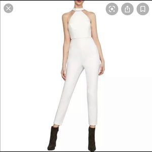 NWT - BCBG Off White Halter Jumpsuit